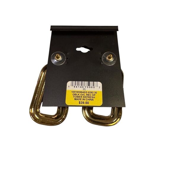 INC International Concepts Pave Oval Link Drop Earrings - Picture 4 of 4